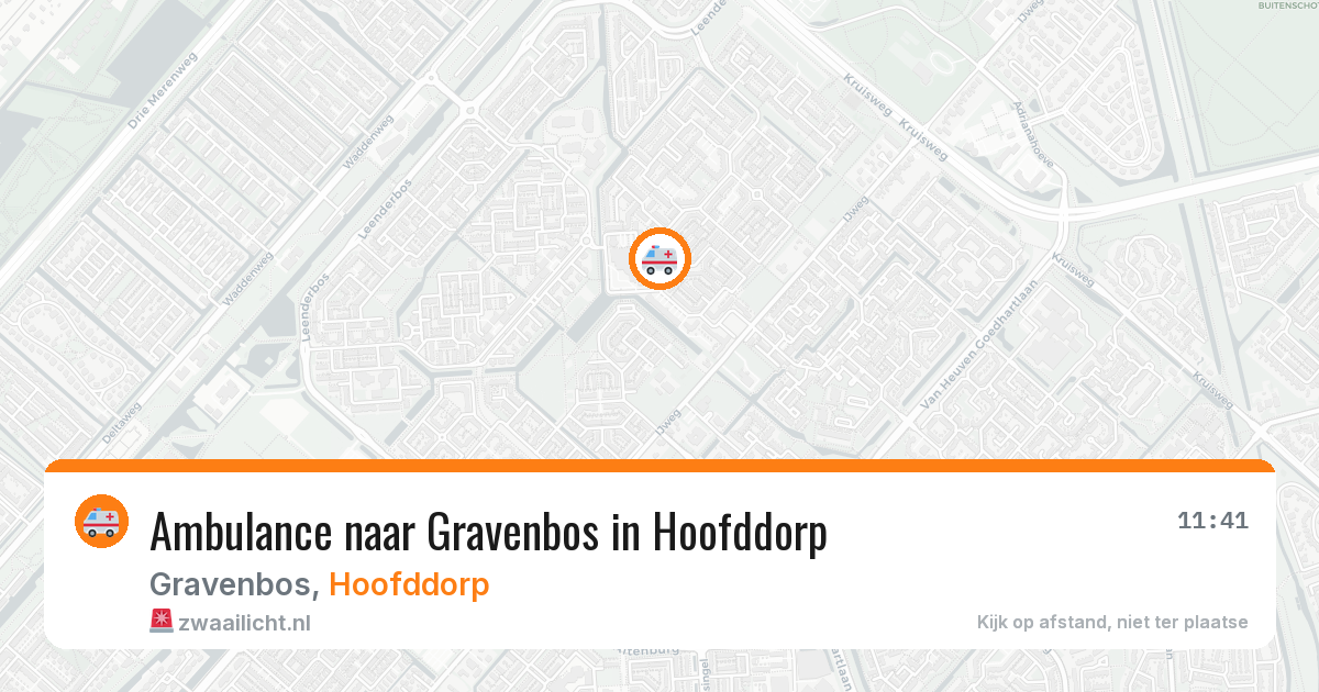 Ambulance naar Gravenbos in Hoofddorp — 15 jul 2026
