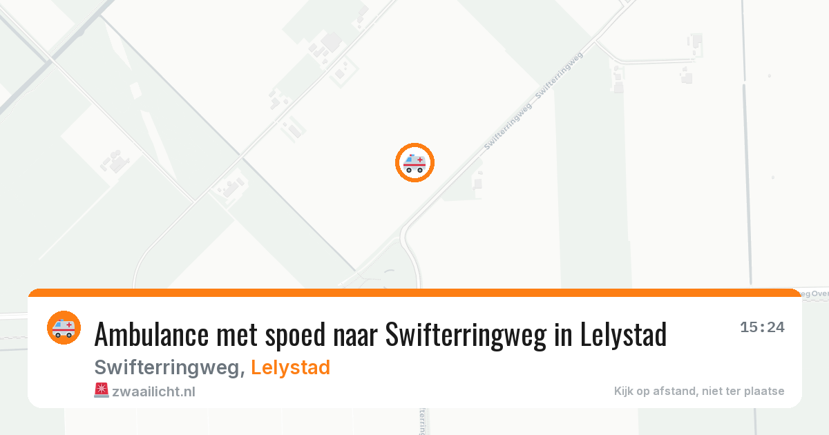 Ambulance met spoed naar Swifterringweg in Lelystad — 29 mei 2026