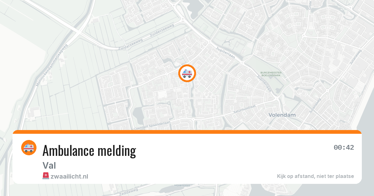 Ambulance melding — 6 mei 2026