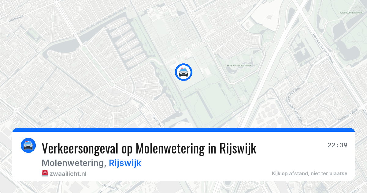 Verkeersongeval op Molenwetering in Rijswijk — 11 jul 2026