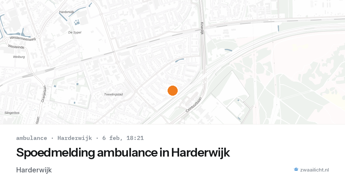 Spoedmelding ambulance in Harderwijk — 6 feb 2026