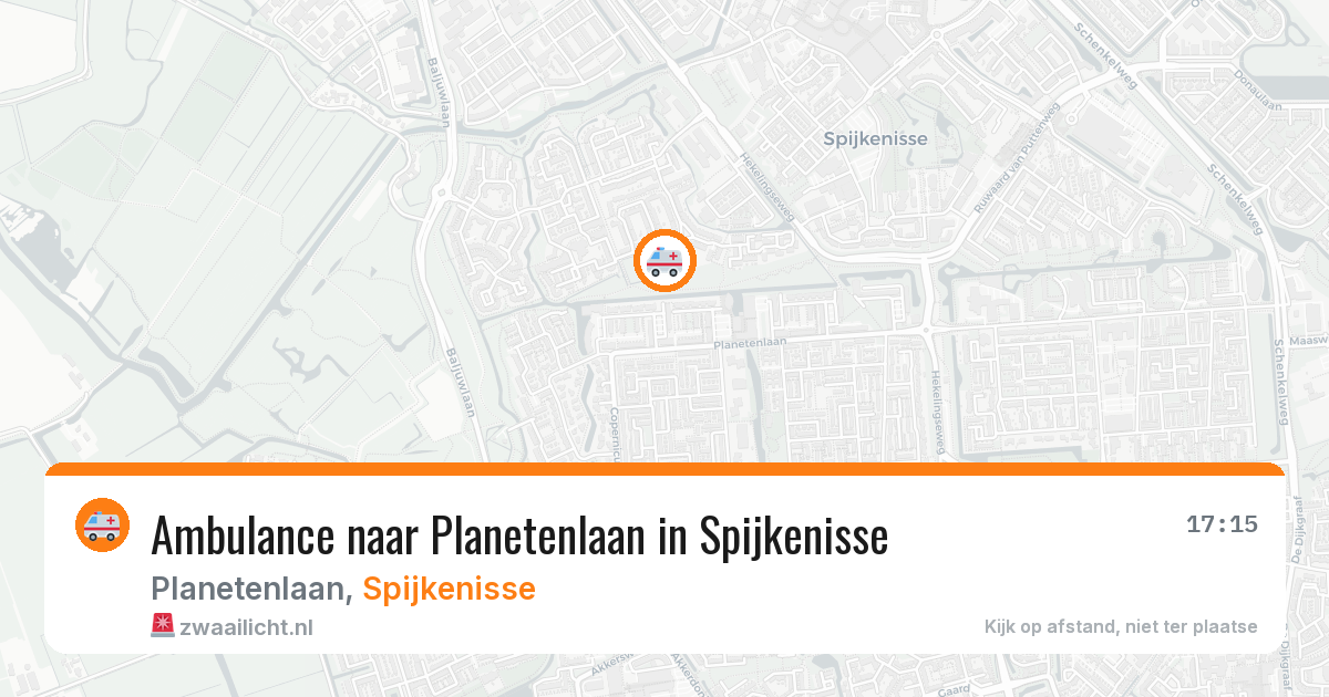 Ambulance naar Planetenlaan in Spijkenisse — 7 apr 2026