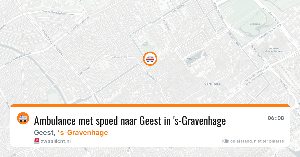 Ambulance met spoed naar Geest in 's-Gravenhage — 9 jun 2026