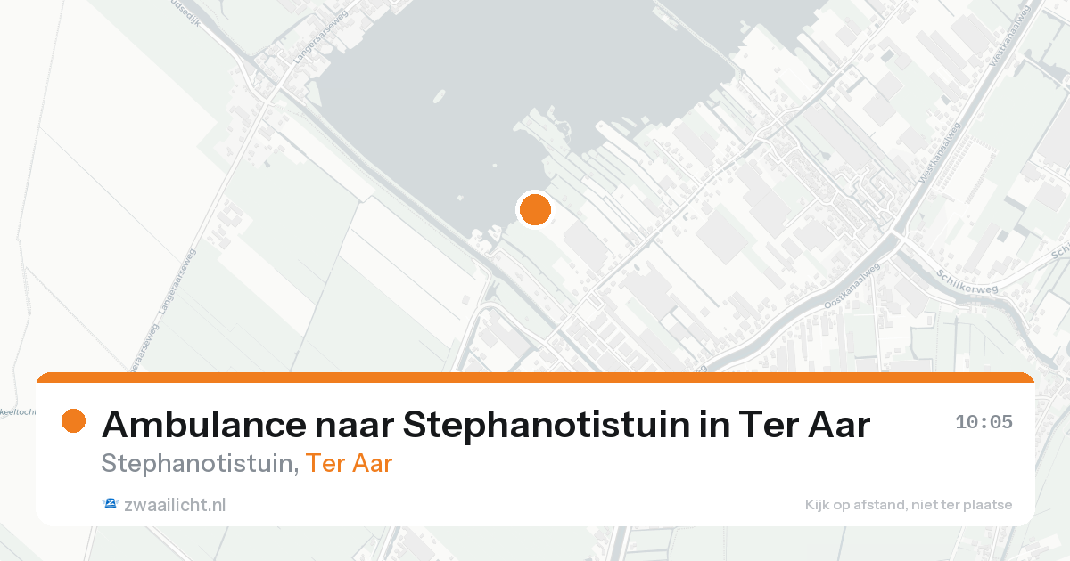 Ambulance naar Stephanotistuin in Ter Aar — 21 aug 2026