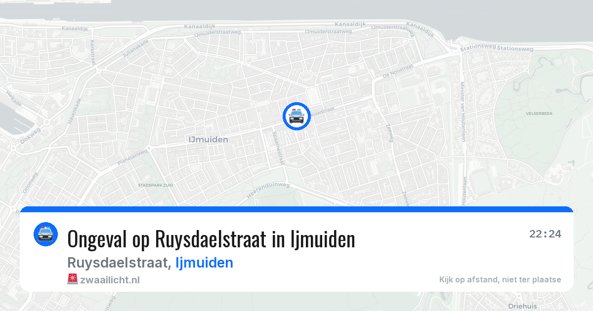 Ongeval op Ruysdaelstraat in Ijmuiden — 7 jun 2026