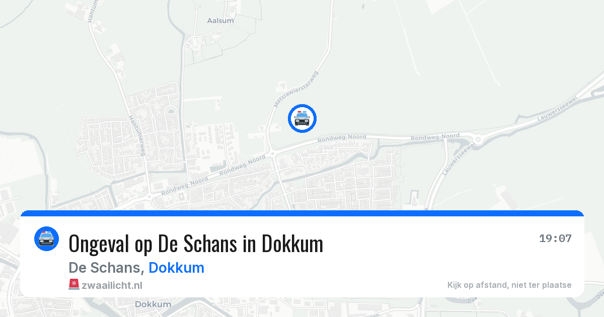 Ongeval op De Schans in Dokkum — 14 apr 2026