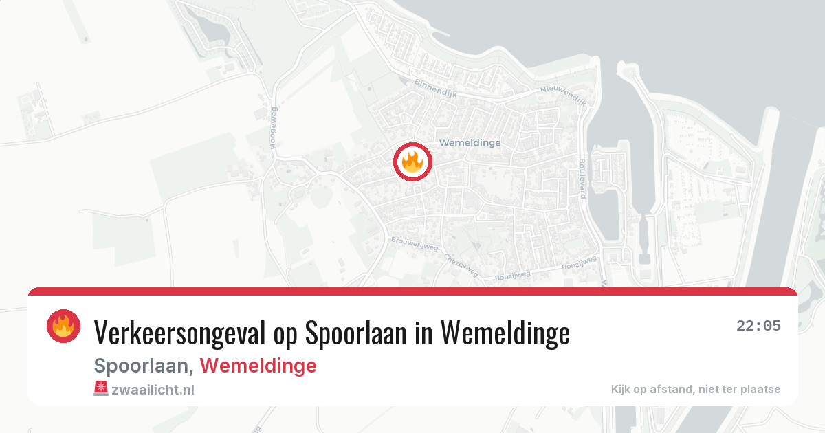 Verkeersongeval op Spoorlaan in Wemeldinge — 21 apr 2026