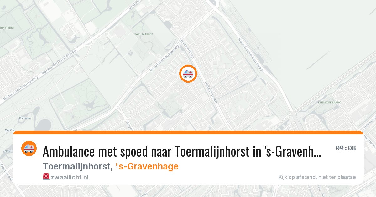 Ambulance met spoed naar Toermalijnhorst in 's-Gravenhage — 26 apr 2026