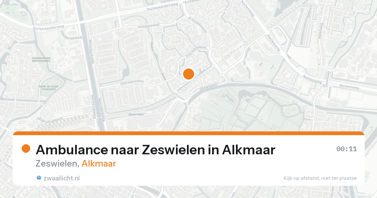 Ambulance naar Zeswielen in Alkmaar — 7 feb 2026