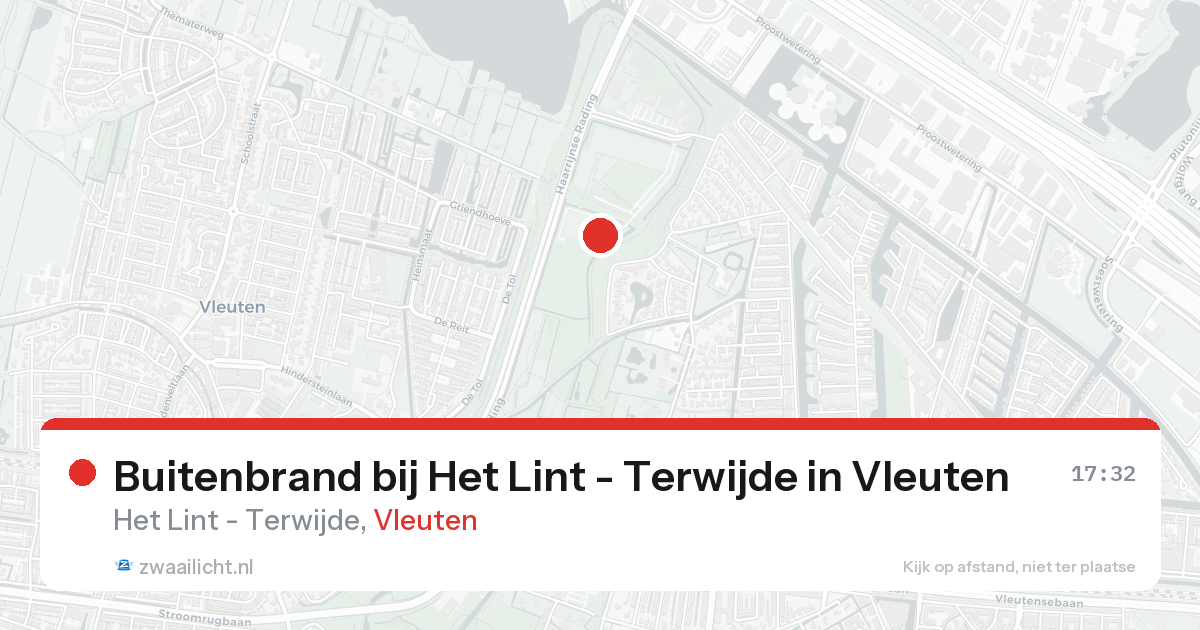 Buitenbrand bij Het Lint - Terwijde in Vleuten — 24 aug 2026