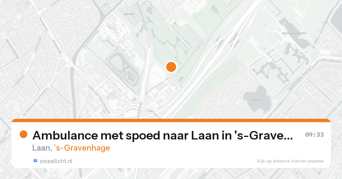 Ambulance met spoed naar Laan in 's-Gravenhage — 8 feb 2026