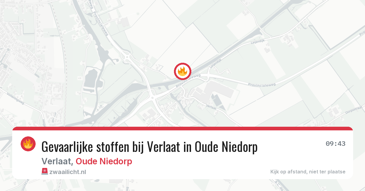 Gevaarlijke stoffen bij Verlaat in Oude Niedorp — 19 jun 2026