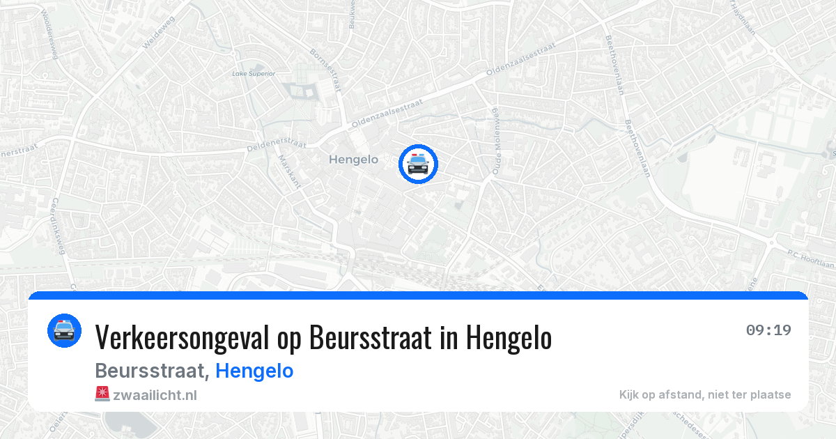 Verkeersongeval op Beursstraat in Hengelo — 27 mei 2026