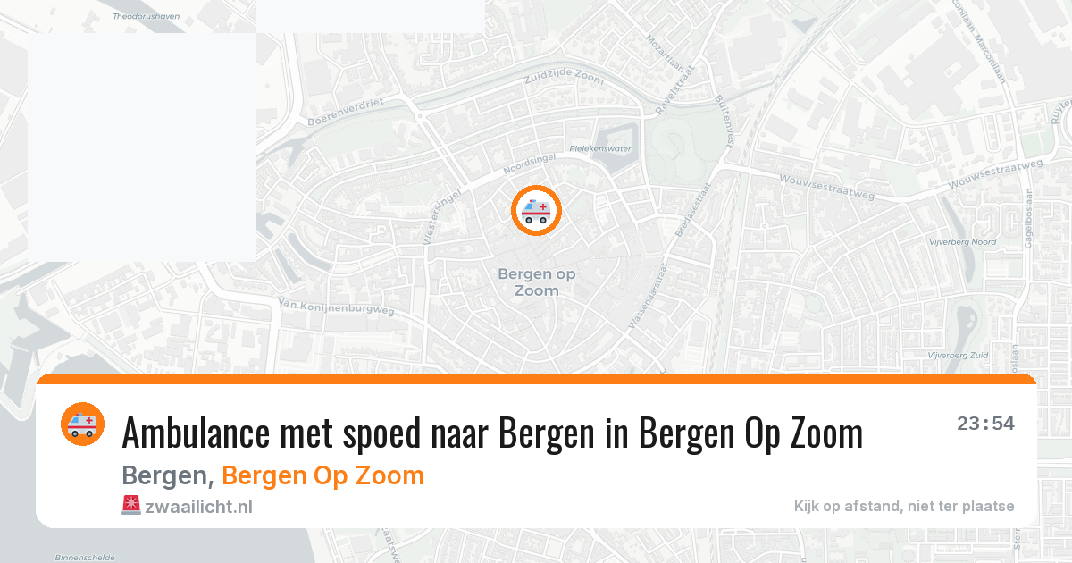 Ambulance met spoed naar Bergen in Bergen Op Zoom — 13 mrt 2026