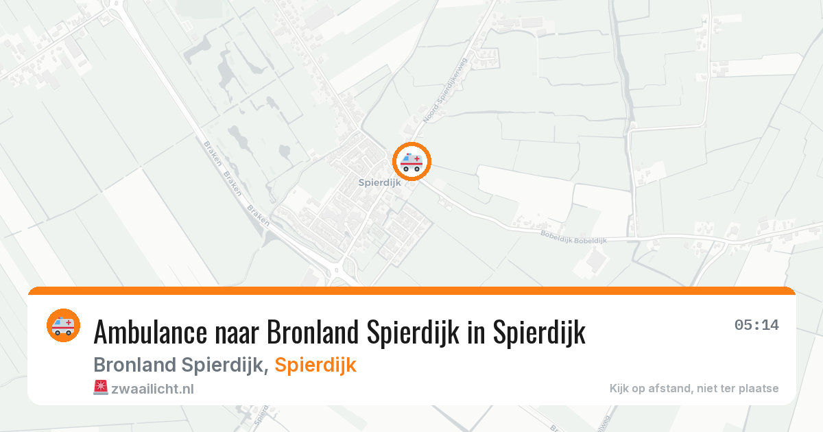 Ambulance naar Bronland Spierdijk in Spierdijk — 29 jul 2026