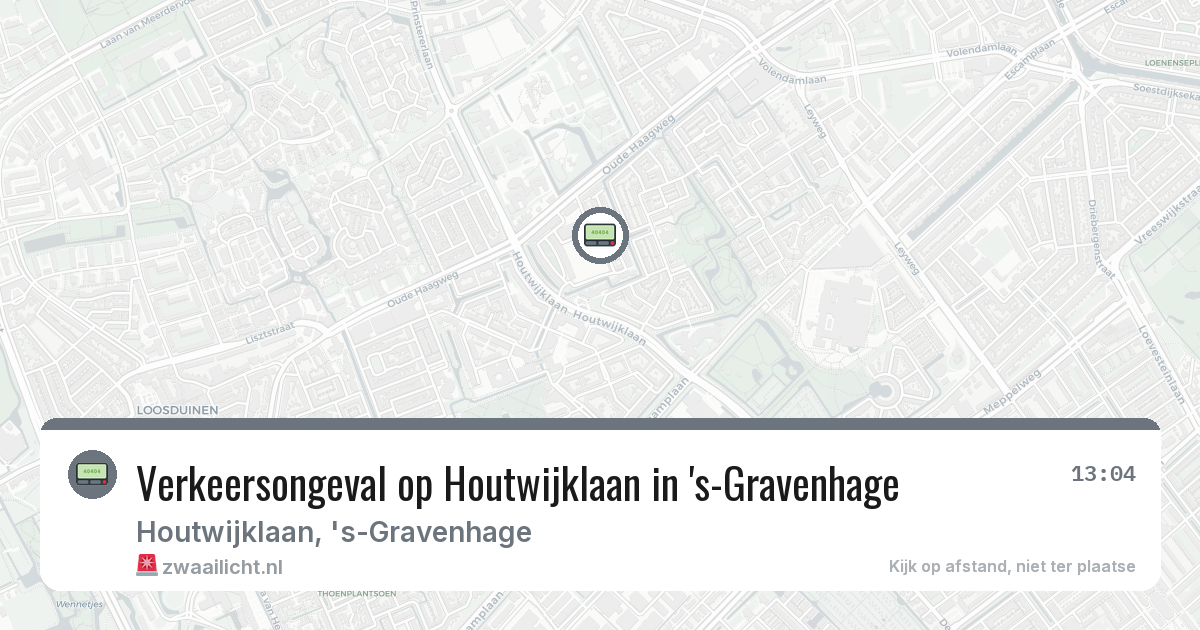 Verkeersongeval op Houtwijklaan in 's-Gravenhage — 4 mrt 2026