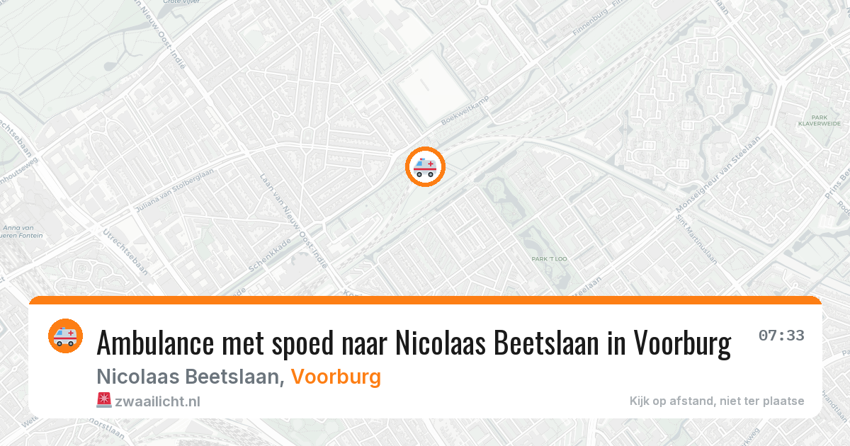 Ambulance met spoed naar Nicolaas Beetslaan in Voorburg — 19 jun 2026