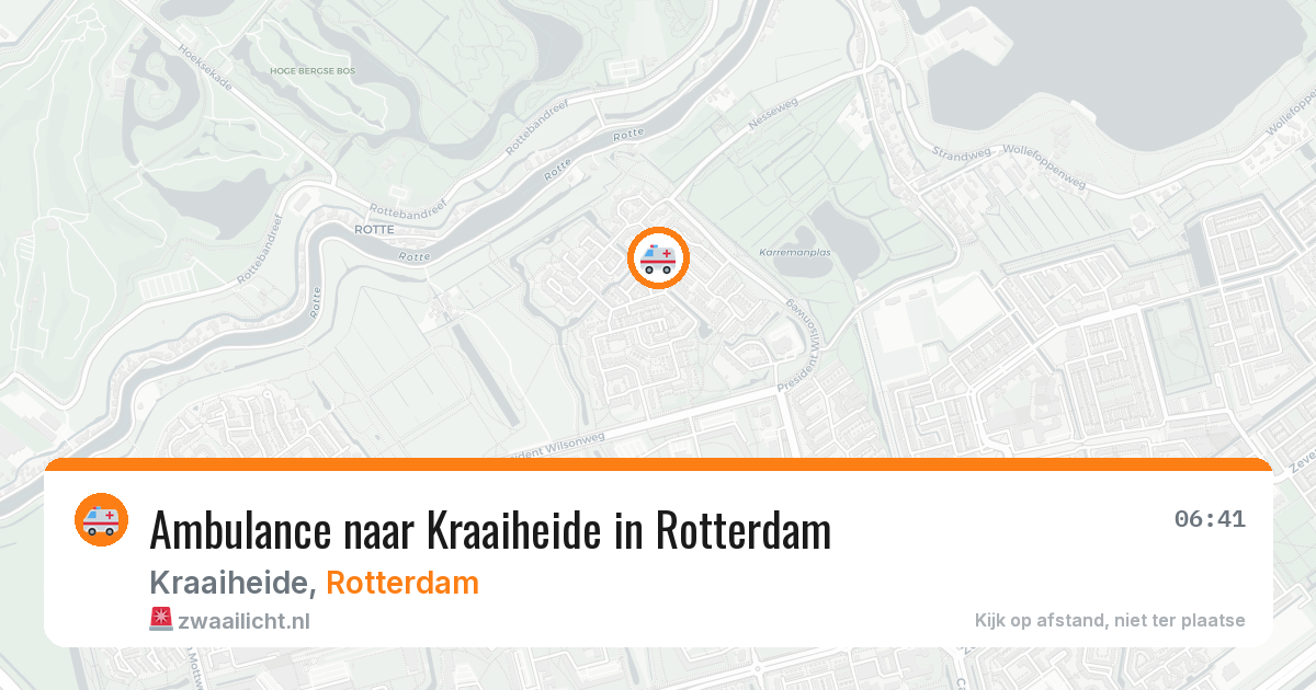 Ambulance naar Kraaiheide in Rotterdam — 27 jun 2026