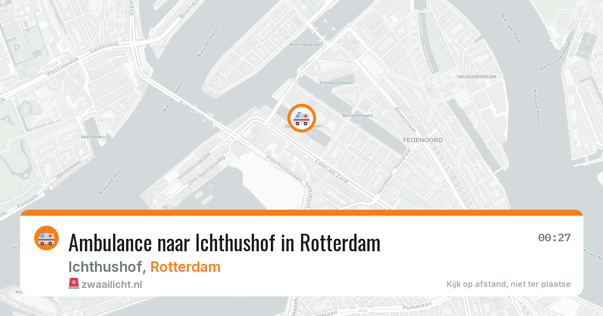 Ambulance naar Ichthushof in Rotterdam — 30 jun 2026