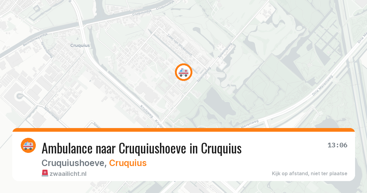 Ambulance naar Cruquiushoeve in Cruquius — 4 aug 2026