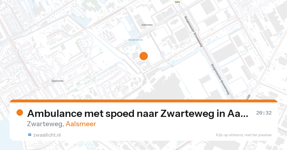 Ambulance met spoed naar Zwarteweg in Aalsmeer — 24 jun 2026