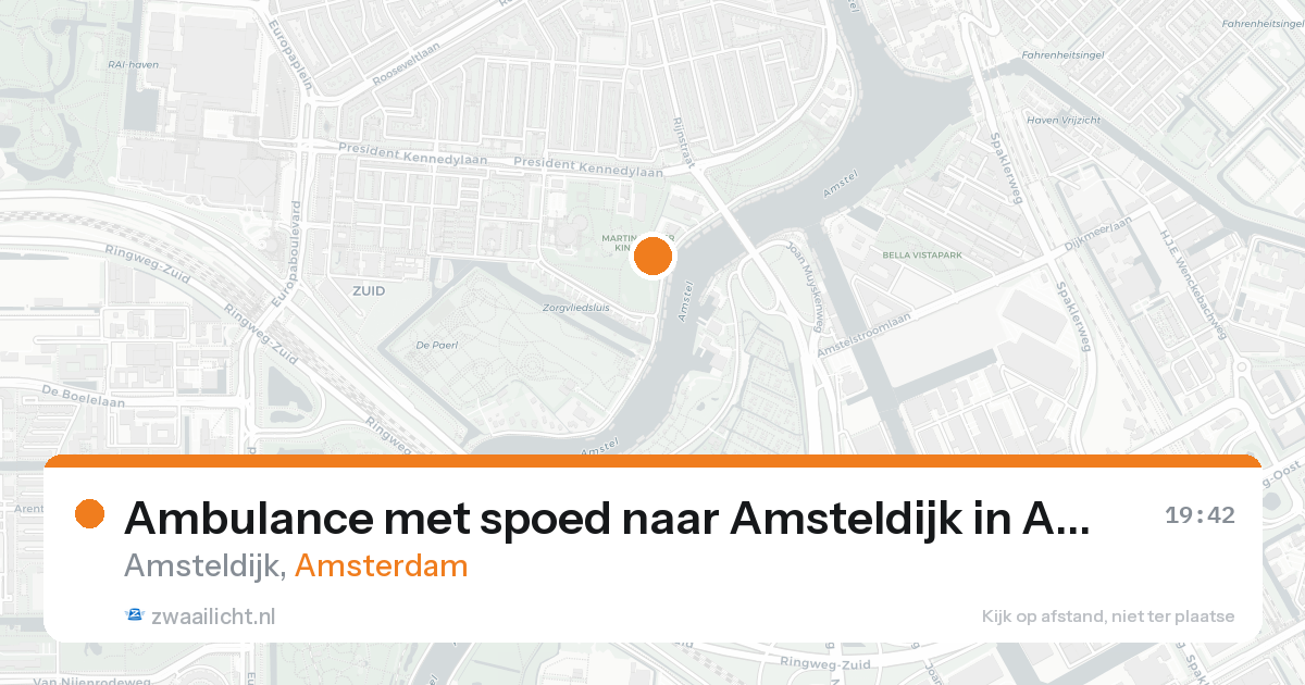 Ambulance met spoed naar Amsteldijk in Amsterdam — 31 jan 2026