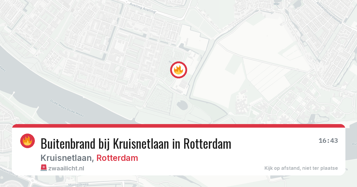 Buitenbrand bij Kruisnetlaan in Rotterdam — 2 jul 2026