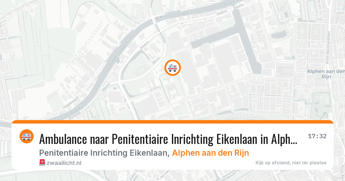 Ambulance naar Penitentiaire Inrichting Eikenlaan in Alphen aan den Rijn — 30 jan 2026