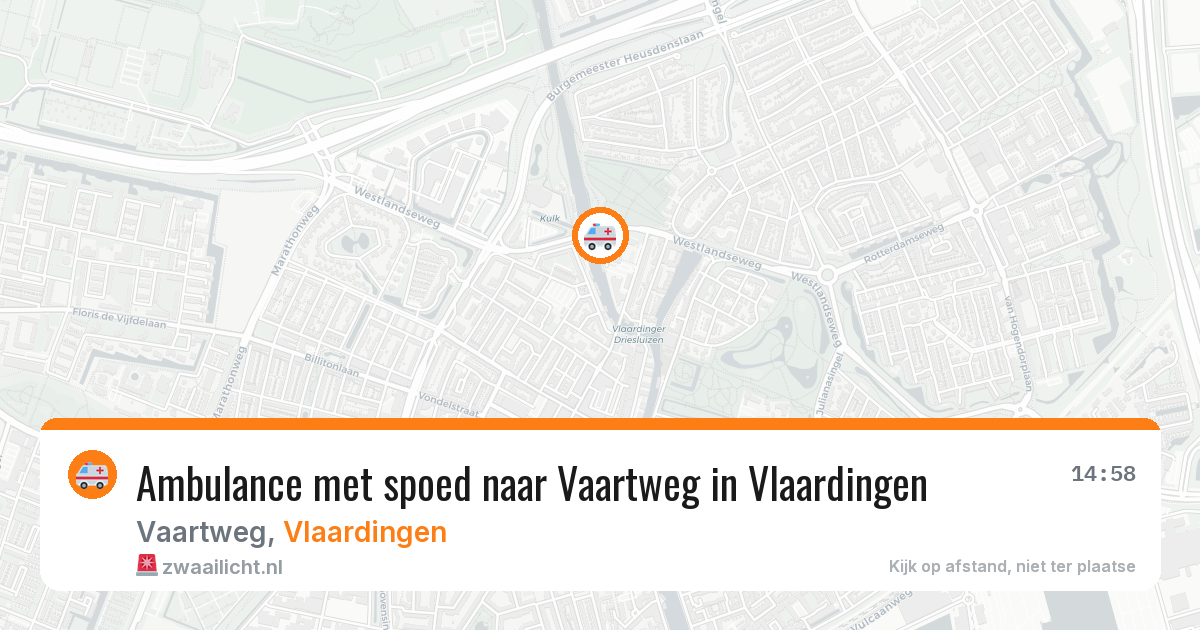 Ambulance met spoed naar Vaartweg in Vlaardingen — 1 apr 2026