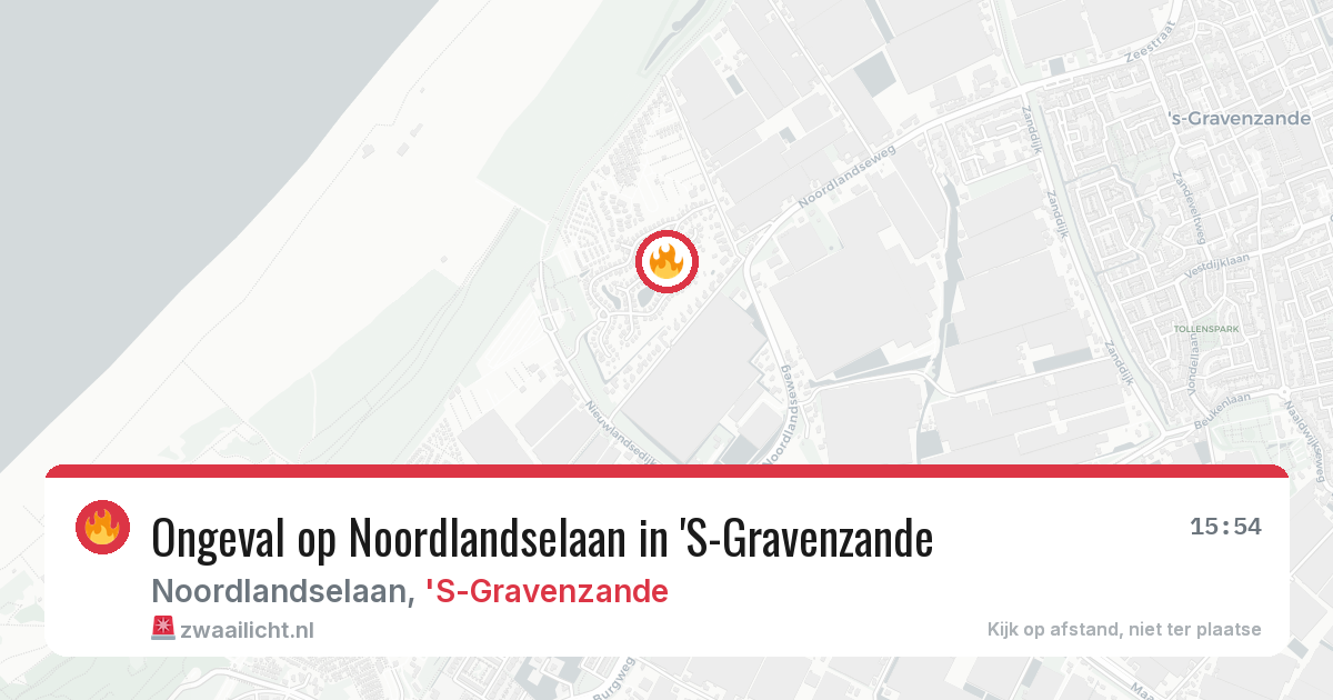 Ongeval op Noordlandselaan in 'S-Gravenzande — 13 aug 2026