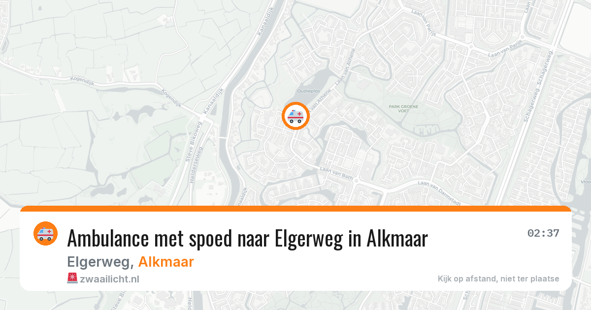Ambulance met spoed naar Elgerweg in Alkmaar — 10 jun 2026