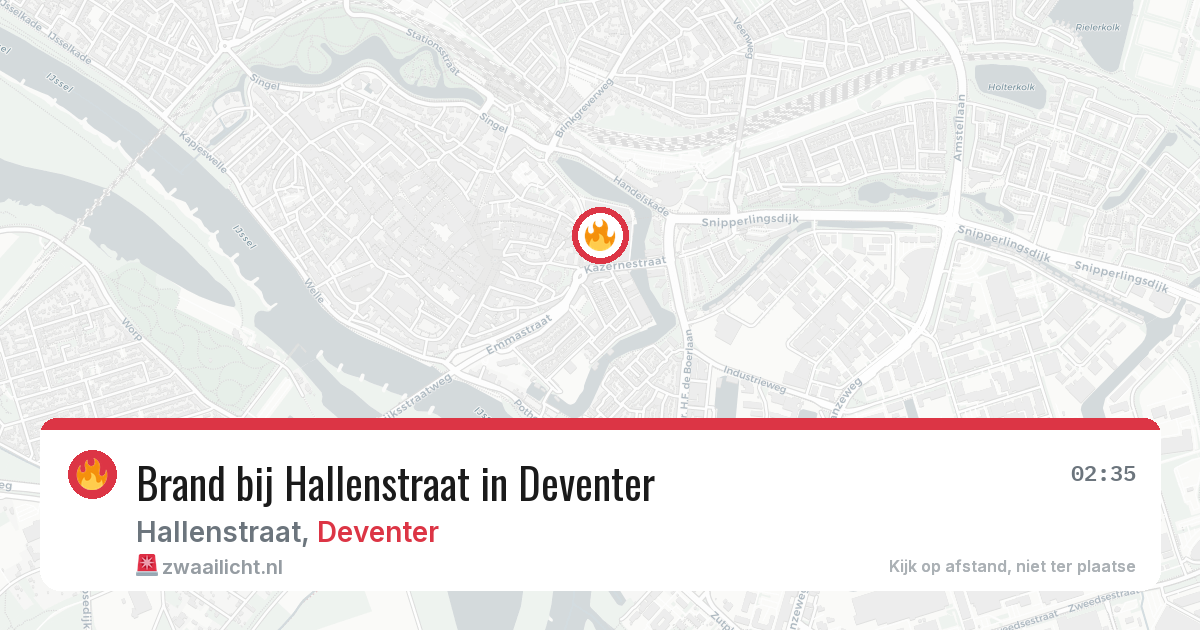 Brand bij Hallenstraat in Deventer — 7 aug 2026