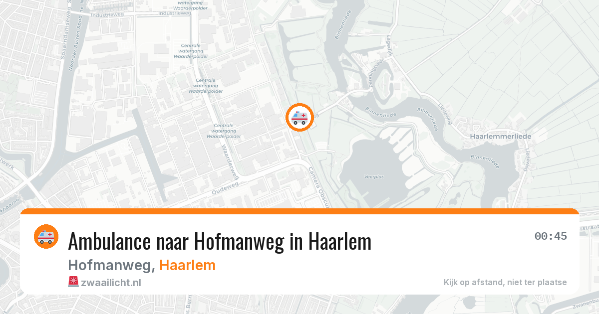 Ambulance naar Hofmanweg in Haarlem — 29 jan 2026