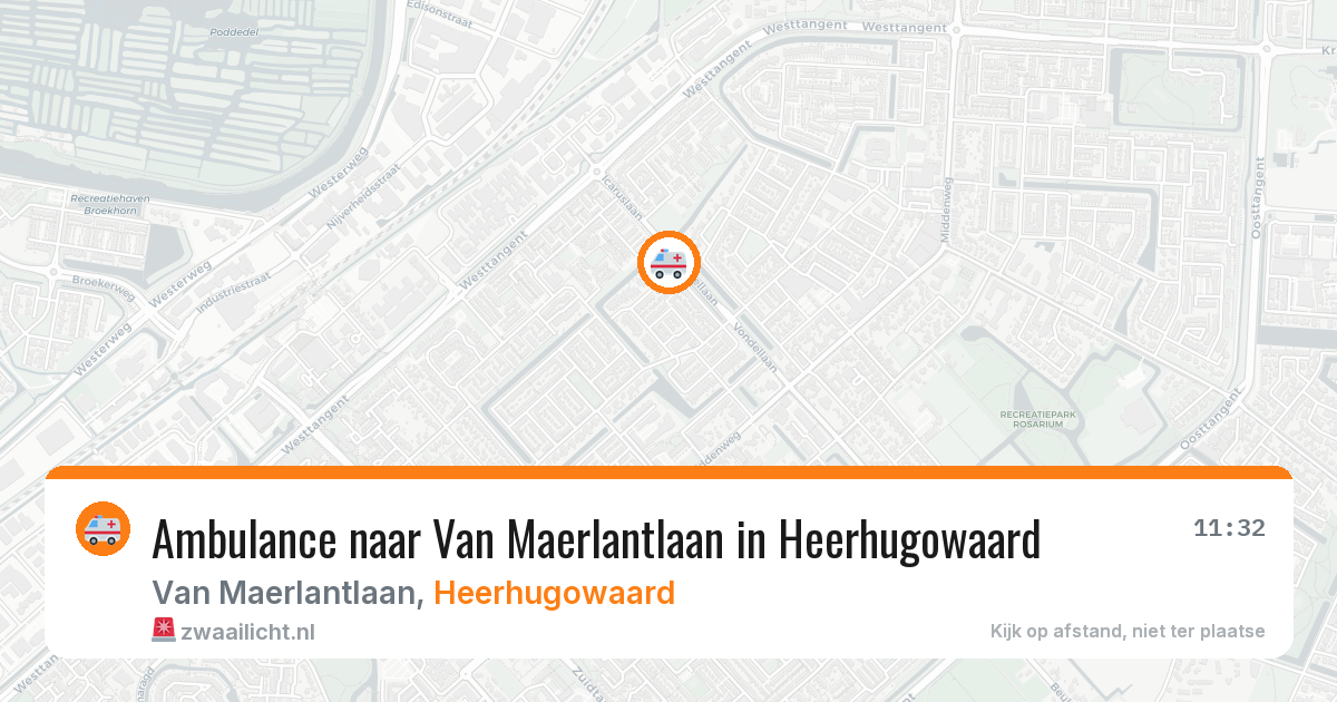 Ambulance naar Van Maerlantlaan in Heerhugowaard — 28 apr 2026