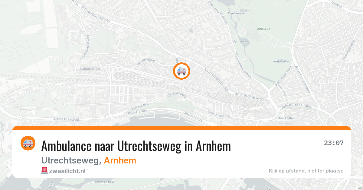 Ambulance naar Utrechtseweg in Arnhem — 5 mrt 2026