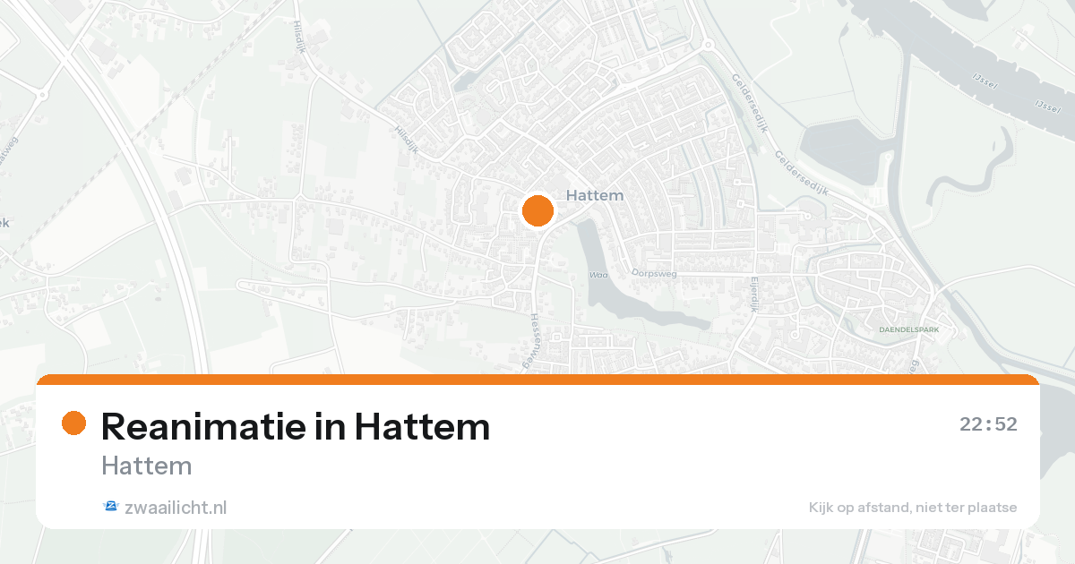 Reanimatie in Hattem — 22 aug 2026