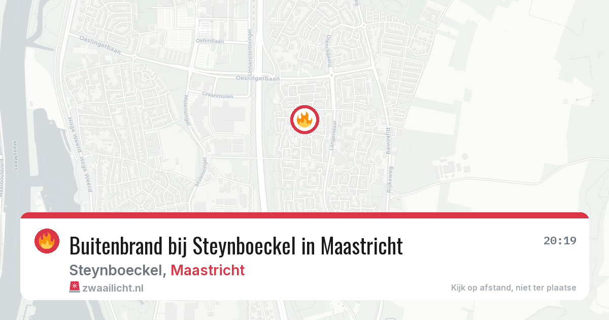 Buitenbrand bij Steynboeckel in Maastricht — 8 apr 2026