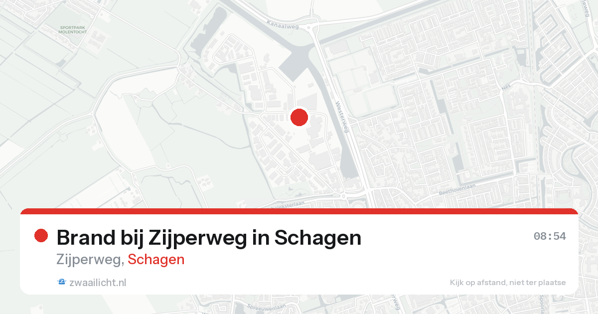 Brand bij Zijperweg in Schagen — 22 mei 2026