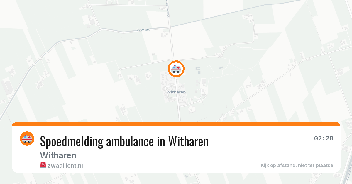 Spoedmelding ambulance in Witharen — 19 apr 2026