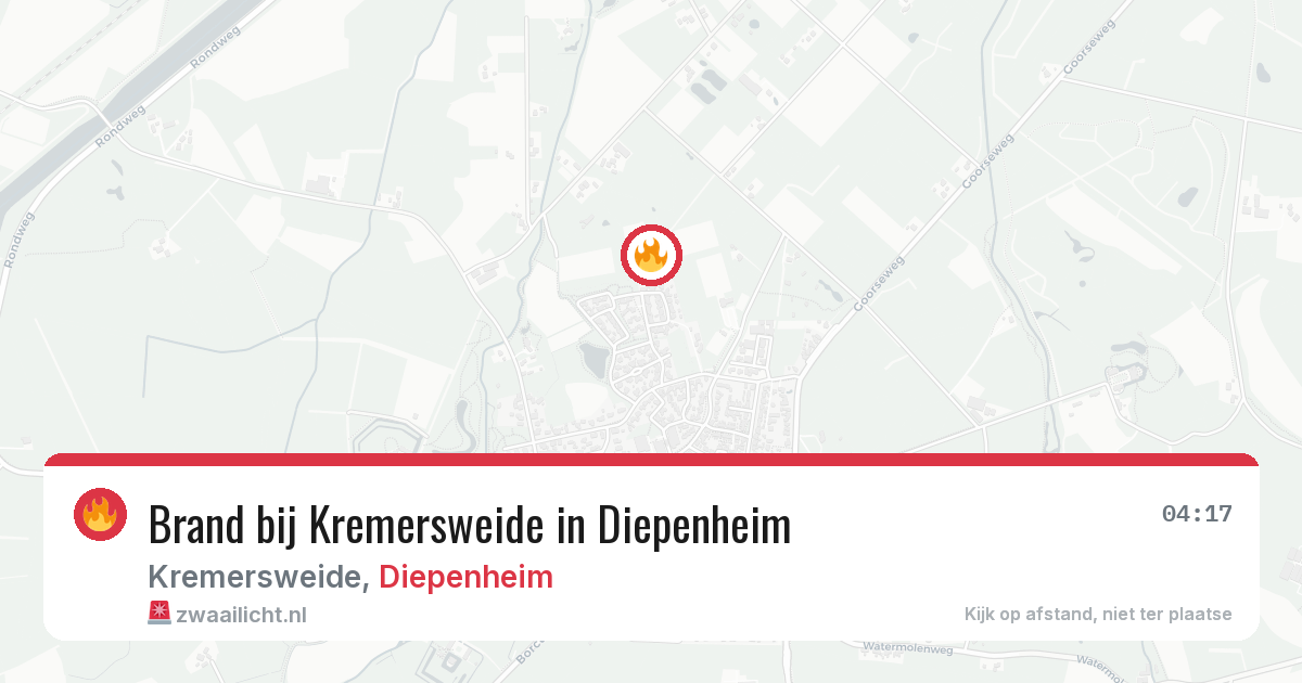Brand bij Kremersweide in Diepenheim — 26 jul 2026