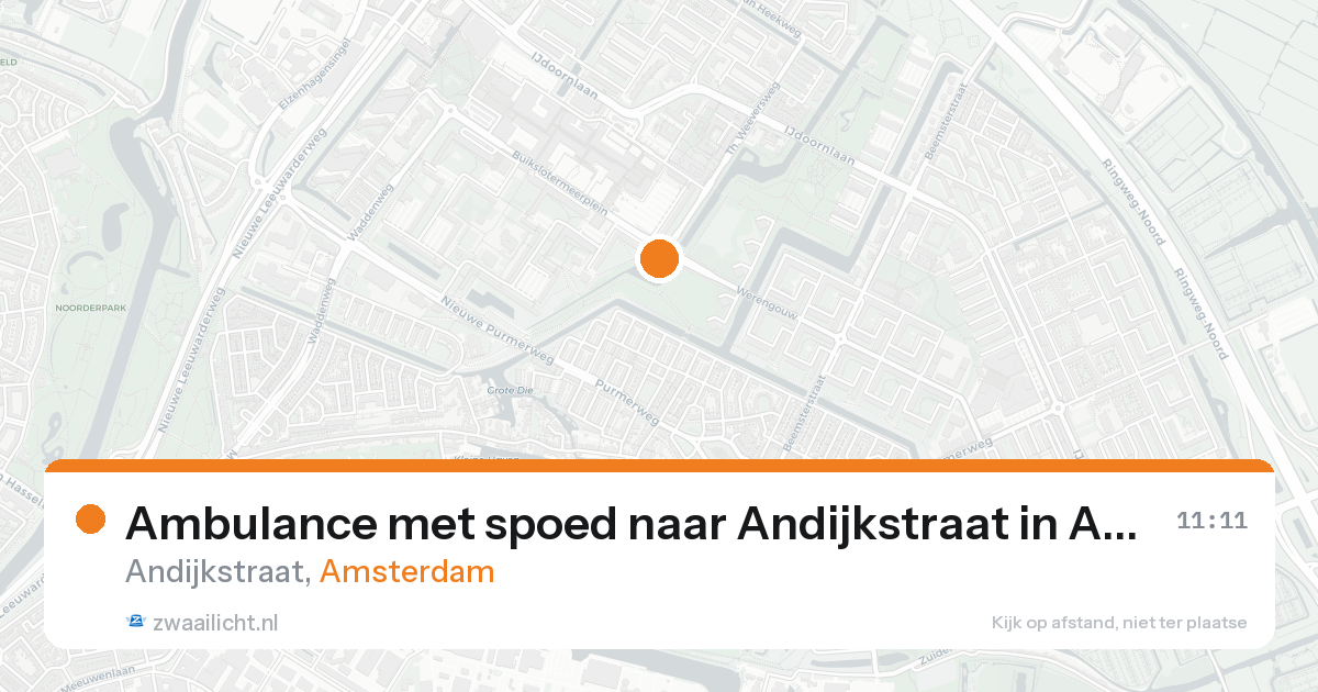 Ambulance met spoed naar Andijkstraat in Amsterdam — 31 jan 2026