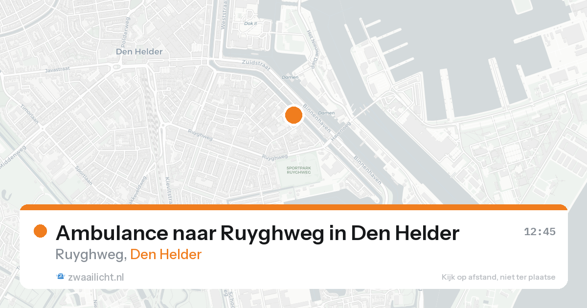 Ambulance naar Ruyghweg in Den Helder — 3 jun 2026