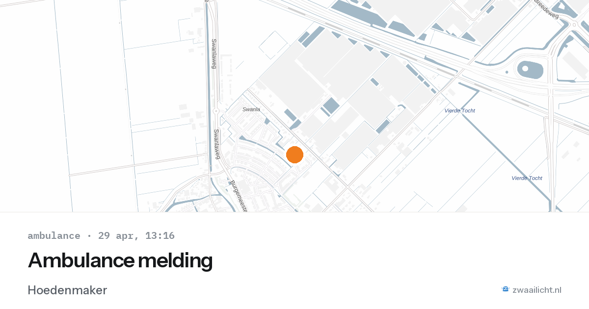 Ambulance melding — 29 apr 2026