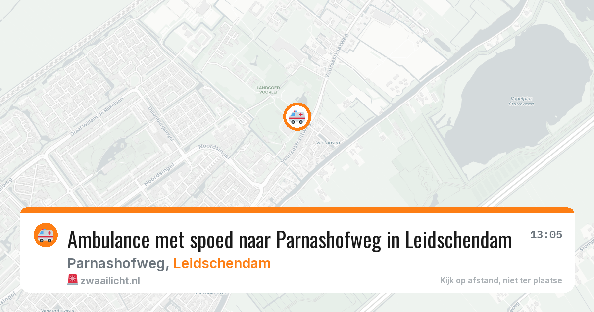 Ambulance met spoed naar Parnashofweg in Leidschendam — 29 apr 2026