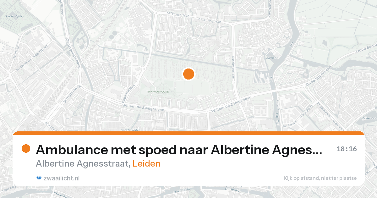 Ambulance met spoed naar Albertine Agnesstraat in Leiden — 31 jan 2026