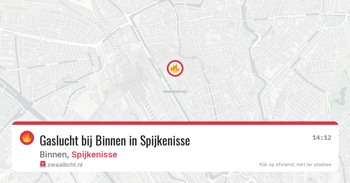 Gaslucht bij Binnen in Spijkenisse — 23 jan 2026