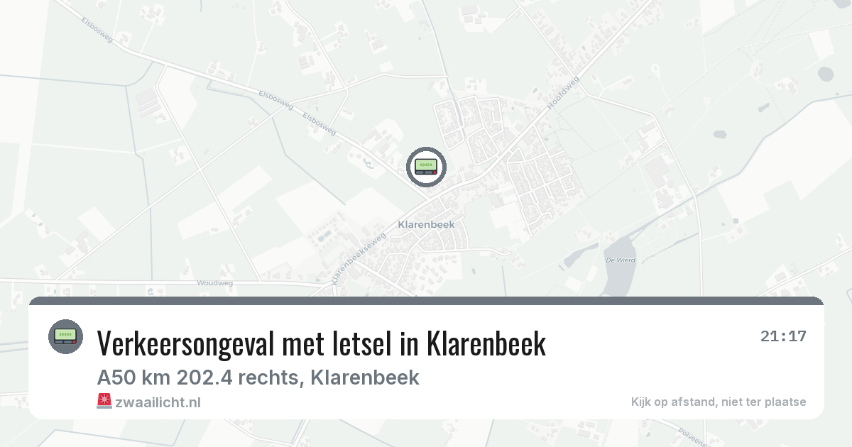 Verkeersongeval met letsel in Klarenbeek — 12 feb 2026