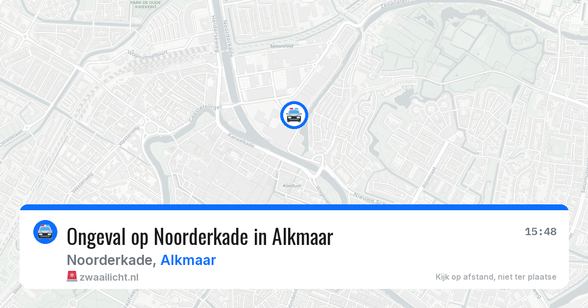 Ongeval op Noorderkade in Alkmaar — 1 jul 2026