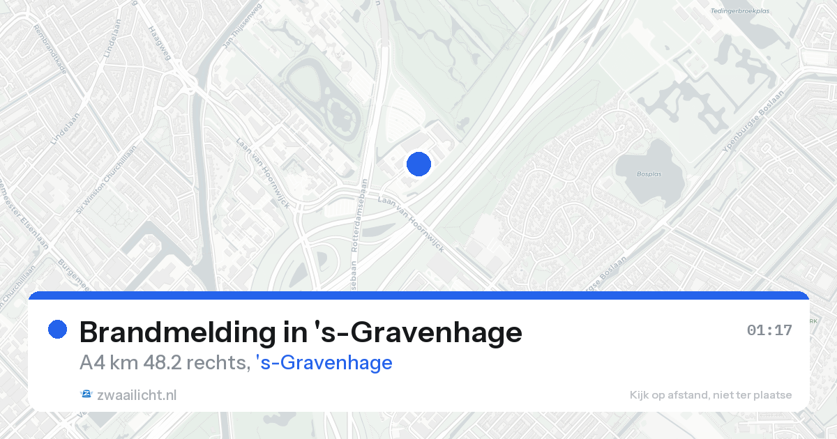 Brandmelding in 's-Gravenhage — 23 aug 2026