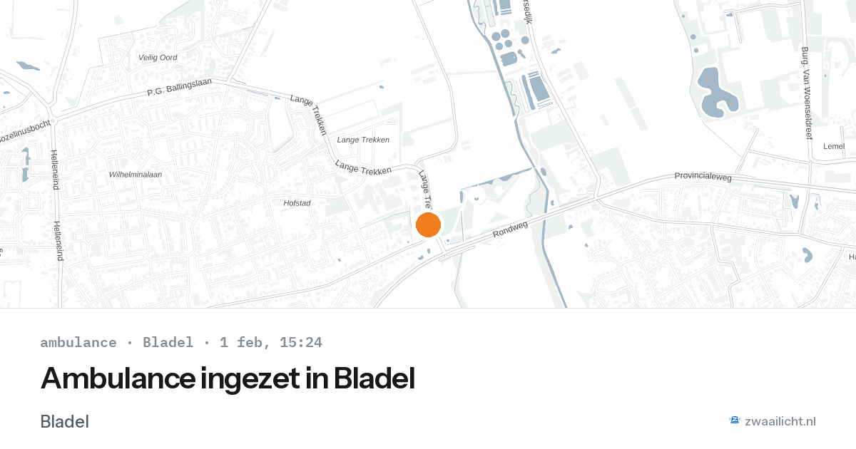 Ambulance ingezet in Bladel — 1 feb 2026